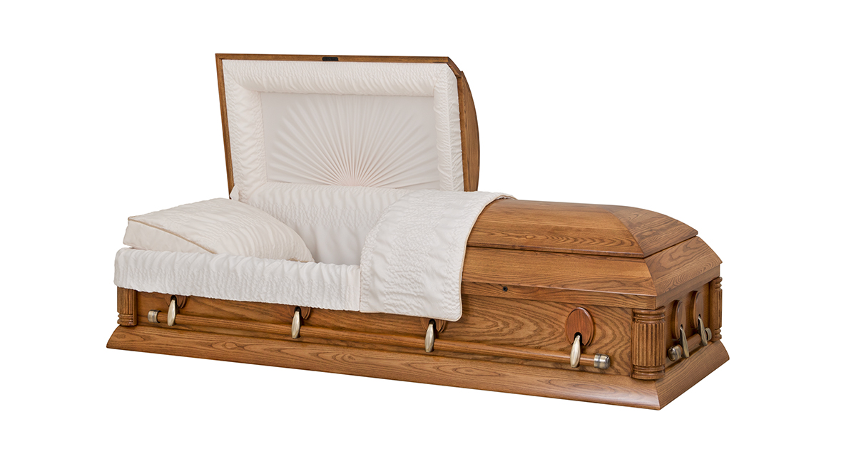 Cercueil - Frêne - Grain ouvert - Medium foncé